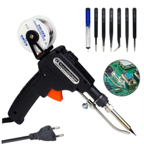 Jeffergarden ‌Pistolet à Souder Automatique‌ - Fer à Souder Chauffage Rapide Anti-brûlure, Kit Maintenance Électrique - Sécurité Optimale (1/5)