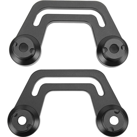 Jeffergarden Paire de supports de fixation de phare sur montant A - Pour Jeep Wrangler JL/JLU 2018‑2022 - Noir (1/5)