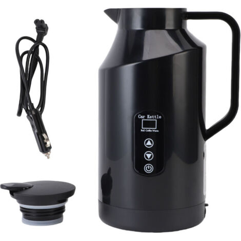 Jeffergarden Bouilloire électrique Portable pour voiture, 1500ML, chaudière à eau, plusieurs températures réglables, chauffe-thé, café, arrêt automatique, pour camion (1/5)