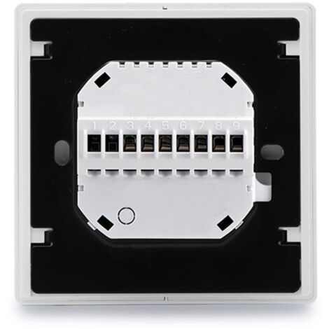 Jeffergarden Thermostat programmable Wi-Fi pour climatiseur central, 5+2 jours, 6 périodes, blanc. (1/5)