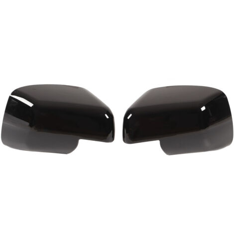 Jeffergarden Couvercle de rétroviseur de porte, 1 paire, noir brillant, capuchon de rétroviseur de remplacement pour Land Rover Discovery Freelander (1/5)