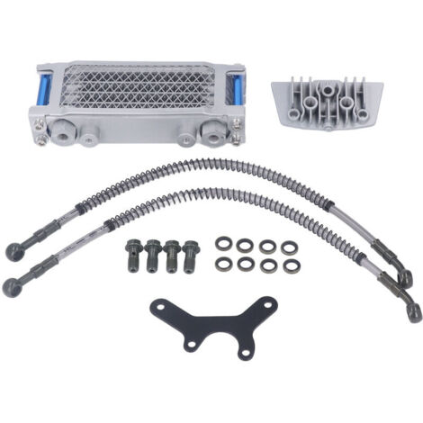 Jeffergarden Kit de refroidissement d'huile moteur pour moto tout-terrain Monkey 125 (50 à 150 cm³), comprenant un radiateur et un système de refroidissement. (1/5)