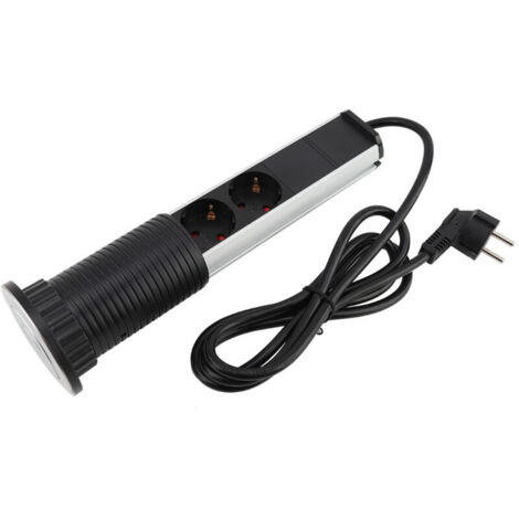 Jeffergarden Prise électrique à traction pour bureau, prise USB, prise Zy Plug 250V (1/5)