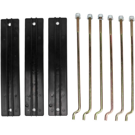 Jeffergarden Kit de plaque de maintien de batterie avec écrou de rondelle de tige 101090801 de remplacement pour voiturettes de golf électriques Club Car DS (1/5)