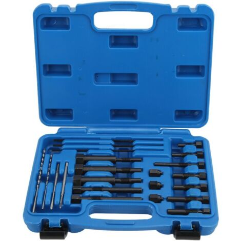 Jeffergarden – Kit d'extraction électrodes de bougie de préchauffage – Métal – Pour bornes M10/M8 – 22 pièces – Boîte de rangement incluse (1/5)