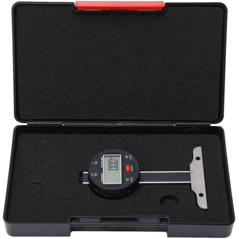 Jeffergarden Jauge de profondeur numérique 0-50.8mm, plage 0-2 pouces, précision 0.01mm, affichage LCD, compteur électronique avec Port USB (1/5)