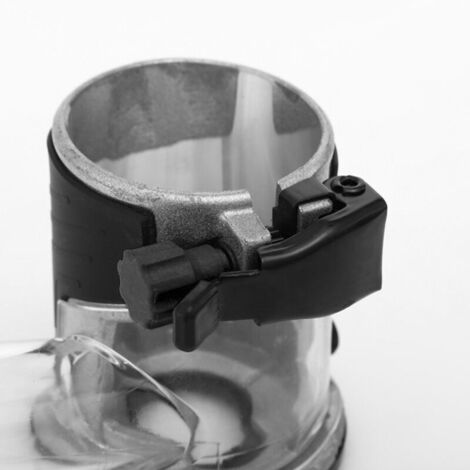 Jeffergarden Défonceuse à plongée, base en alliage d'aluminium, aspirateur, machine à affleurer, fraisage en bakélite, travail du bois, rainurage, housse anti-poussière (1/5)