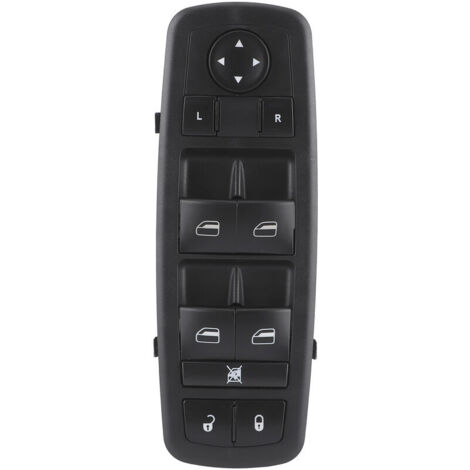 Jeffergarden Interrupteur de lève-vitre électrique avant gauche 68039999AA, bouton noir mat compatible avec Dodge Grand Caravan/Journey (1/5)