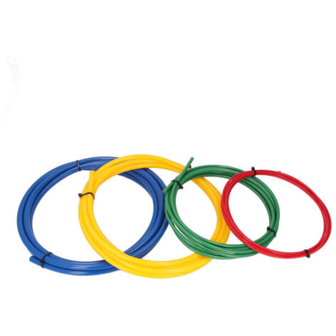 Lot de 4 cintreuses de tuyaux en cuivre AC 1/4 pouce, 3/8 pouce, 1/2 pouce, 5/8 pouce, 13 pieds de long, en plastique PE, outil de cintrage de tuyaux intégré (1/5)