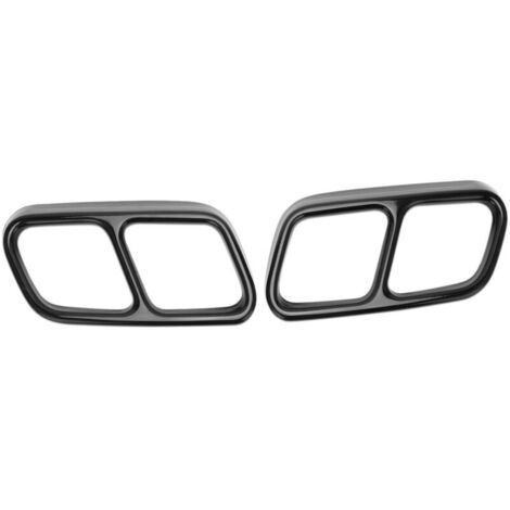 Jeffergarden Embouts d'échappement quadri – Garniture acier inoxydable noir brillant, remplacement pour Mercedes-Benz CLS W218 2012-2017. Look racing. (1/5)