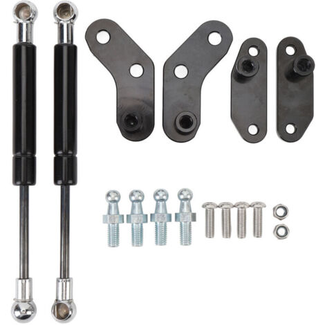 Jeffergarden Kit d'ouverture de porte UTV, amortisseur avant et arrière, pièces de rechange en aluminium pour Maverick X3 Max, noir (1/5)