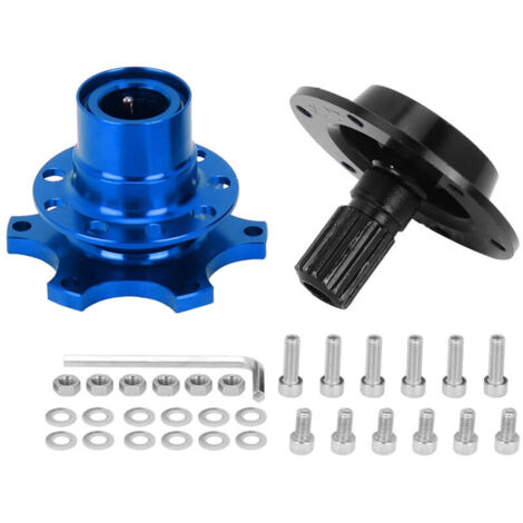 Jeffergarden Kit adaptateur universel à 6 trous pour moyeu de volant à dégagement rapide - Outil de réparation automobile (1/5)