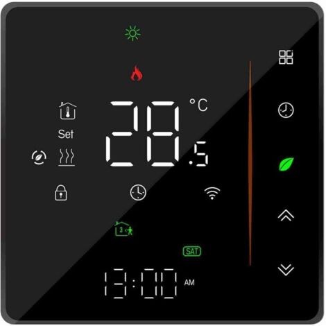 Jeffergarden Thermostat intelligent WiFi, contrôleur de température, programmable hebdomadaire, l'application mobile, compatible avec Alexa/Home, pour chauffage électrique au sol, 16 A (1/5)