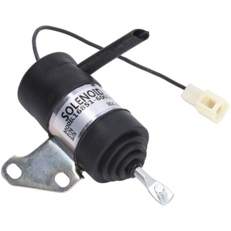 Jeffergarden Solénoïde d’arrêt carburant 16851‑60014 – Compatible Kubota BX2230D RTV900R etc. – Fiabilité moteur diesel – Pièce tracteur et engin (1/5)