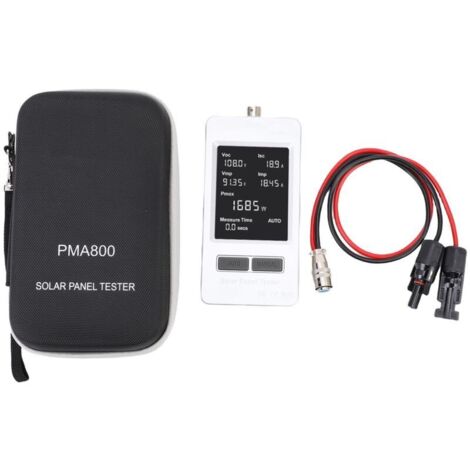 Jeffergarden Testeur de panneaux solaires 5-800 W 20-120 V 0-35 A Multimètre photovoltaïque MPPT automatique et manuel (1/5)