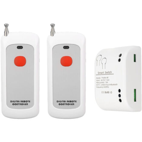Jeffergarden Commutateur de relais WiFi RF pour contrôle d'accès DC 7 V-32 V NC sans système de porte à distance (1/5)