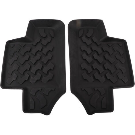 Jeffergarden Paire de tapis de sol arrière antidérapants en caoutchouc, pour porte de Jeep Wrangler JK 2 portes 2007 – 2017 (1/5)