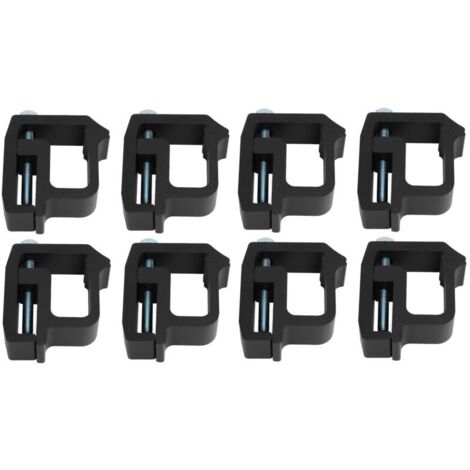 Jeffergarden 16 pièces pinces de fixation toit plateau camion – Compatible Chevy Silverado 1500 2500 3500 – Noir – Accessoire utilitaire robuste (1/5)