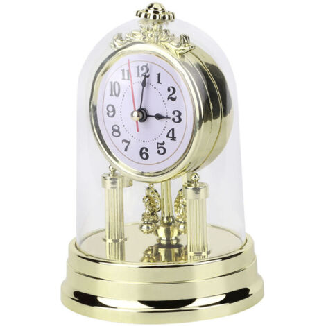 Jeffergarden Horloge de salon de Style rétro européen, décoration de Table Antique et silencieuse pour la maison (1/5)