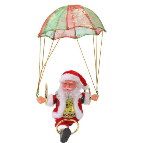 Jeffergarden Parachute ornements de nol belle forme sre et écologique polaire PC ornement de nol suspendu Parachute pour enfants encerclant (1/5)
