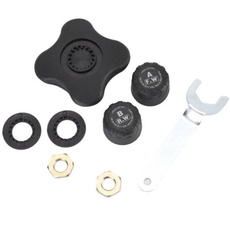 Jeffergarden Lot de 2 capteurs de pression des pneus TPMS Bluetooth pour moto, externes et internes, IP67 (1/5)