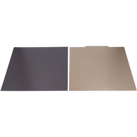 Jeffergarden Plateau d’impression 3D double face PEI texture acier ressort – Base magnétique 332x340mm – Compatible Raise3d Pro2 PRO 2 PLUS – Adhérence et finition améliorées (1/5)