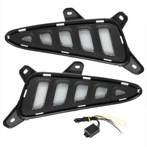 Jeffergarden Feux de jour LED 2 couleurs, lampe de signalisation pour Toyota CHR C HR 2016 – 2019 (1/5)
