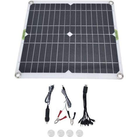 Jeffergarden Panneau solaire portable 200W 5V Board de chargeur de conception mince léger imperméable pour navire de voiture ménage (1/5)