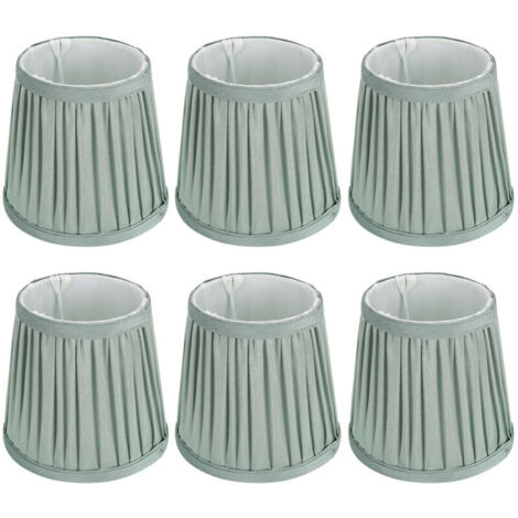 Jeffergarden Applique murale moderne, abat-jour en tissu, couverture de lampe, accessoire pour lustres, vert, 6 pièces (1/5)