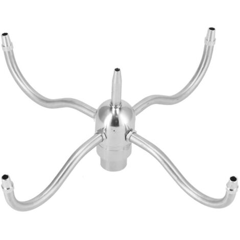 Jeffergarden Buse rotative pour paysage aquatique à filetage femelle DN25 G1, fontaine d'arrosage à 4 bras en acier inoxydable (1/5)