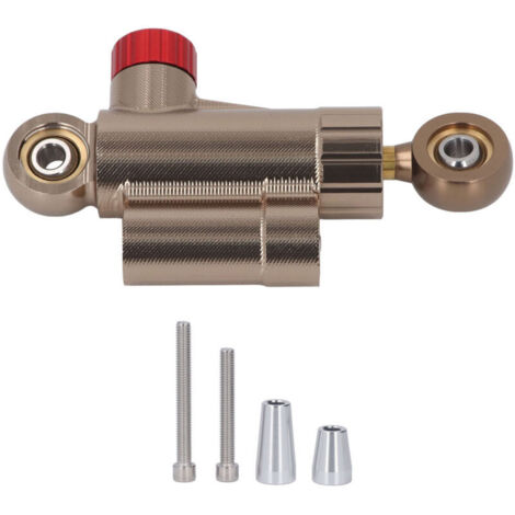 Jeffergarden Amortisseur de direction de moto réglable en alliage d'aluminium CNC, stabilisateur de stabilité amélioré pour moto, doré (1/5)