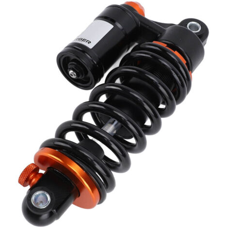 Jeffergarden Amortisseur 190 mm espacement des trous 550 lb capacité de charge amortissement réglable suspension ressort hélicoïdal adapté pour vélo électrique moto VTT