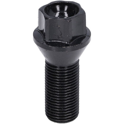 Jeffergarden Boulon de roue M14x1,25, écrou, goujon en acier forgé à froid, remplacement noir pour séries 1 2 3 5 7 X1 X3 X5 X6 (1/5)