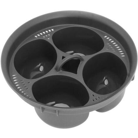 Jeffergarden Panier à vapeur multifonctionnel de qualité alimentaire PP 4 moules à oeufs accessoire de chaudière à oeufs à vapeur pour TM5 (1/5)