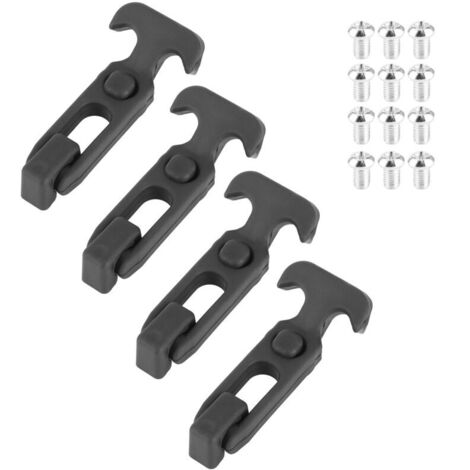 Jeffergarden Loquet de traction à poignée en T, loquet de capot en caoutchouc Loquet de traction portable anti-ultraviolet flexible avec kit de vis Filetage M5 pour pièce de rechange (1/5)