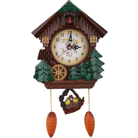 Jeffergarden Horloge à coucou murale, maison d'arbre, décoration artistique Vintage pour la maison (1/5)