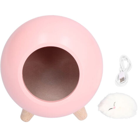 Jeffergarden USB lampe d'ambiance enfants filles chambre chevet dessin animé LED veilleuse de couchage lumière chaude rose (1/5)