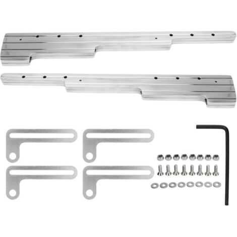 Jeffergarden Remplacement de support de métier à tisser de bougie d'allumage pour moteur Chevy SBC BBC SBF 302 350 454 V8 Argent (1/5)