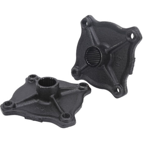 Jeffergarden Moyeu d'essieu de Voiture, 2 Pièces 23 Cannelures de Dents 4 Moyeu D'essieu Arrière de Roue à Goujons Adapté replacement pour 110CC 150CC Quad Bike ATV Dune Go Kart (1/5)