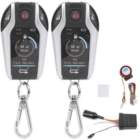 Jeffergarden Système d'alarme bidirectionnel, télécommande universelle antivol pour moto, pour la sécurité, 12V (1/5)