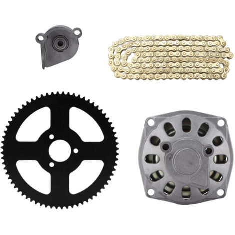 Jeffergarden Minimoto 6T Embrayage Tambour Gear Box, 68T Chaîne Arrière Pignon 25H Chaîne pour 2 Temps 47cc 49cc Minimoto Pocket Bike Quad ATV (1/5)