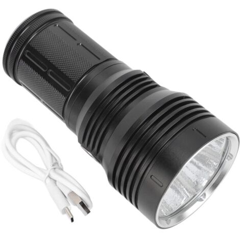 Jeffergarden Haofy P90 Lampe de Poche LED 12000LM IPX5 étanche 6 Modes D'éclairage Super Lumineux Type C Port 120W Torche Lampe de Poche Portable Torche Extérieure (1/5)