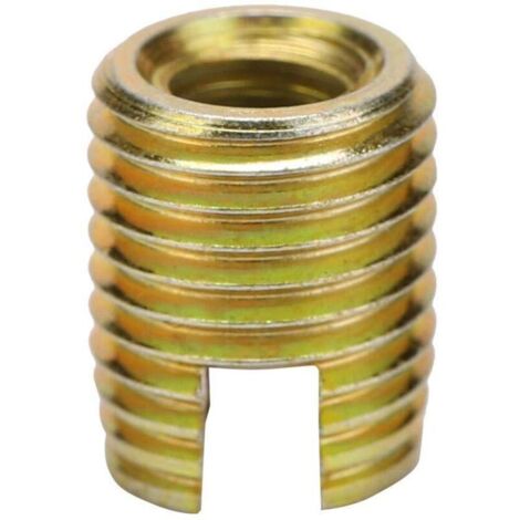 Jeffergarden 20 pièces 302 accessoires d'insertion de filetage autotaraudant en acier au carbone (intérieur M8 1.25 extérieur M12 1.5) (1/5)