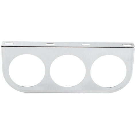 Jeffergarden Support de montage de jauge de coque de tableau de bord Triple de 52mm/2in 3 trous support de fer de compteur de tableau de bord de voitureargent (1/5)