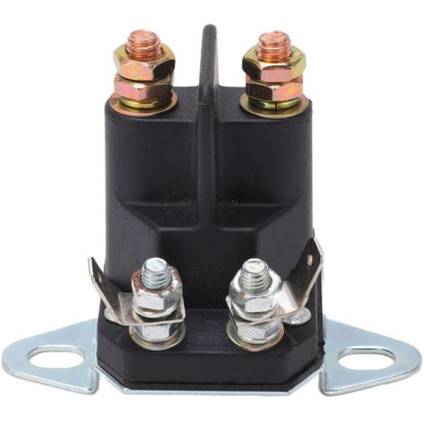 Jeffergarden Relais de solénode de démarreur ABS botier bobine de cuivre remplacement de relais de tondeuse à gazon pour véhicule 12V (1/5)