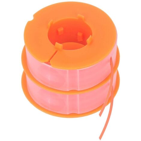 Jeffergarden 2pcs Ligne de Bobine de Débroussailleuse, Ligne de Bobine de Tondeuse à Gazon Remplacement D'accessoires de Tondeuse en Nylon Adaptés pour Bosch Art 30 Art 30FA(Orange) (1/5)