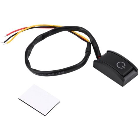 Jeffergarden DC 12V 200mA Voiture DIY Commutateur Pte Type Bouton Collant Commutateur MARCHE/ARRT (1/5)