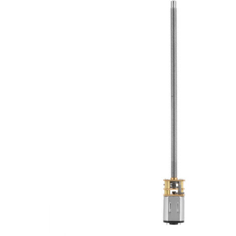 Jeffergarden Moteur de réduction de bote de vitesses DC 6/12 V N20 avec arbre de sortie long M4 x 100 mm (12 V 400 tr/min) (1/5)