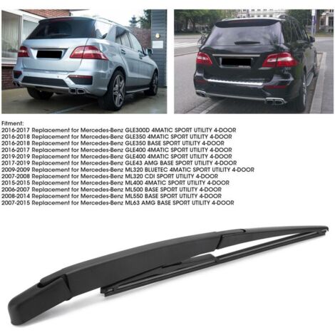 Jeffergarden Lame de bras d'essuie-glace arrière A1648200744 de remplacement pour MercedesBenz W166 W164 ML350 ML500 (1/5)