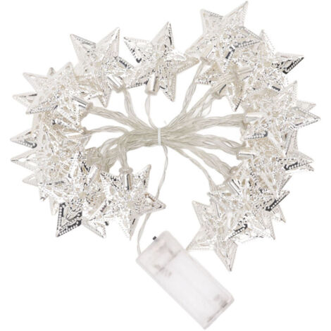 Jeffergarden Star String Lights 20LEDs 3 mètres Star Fairy String Lights pour chambre Nol Décoration de jardin Lumière chaude (1/5)